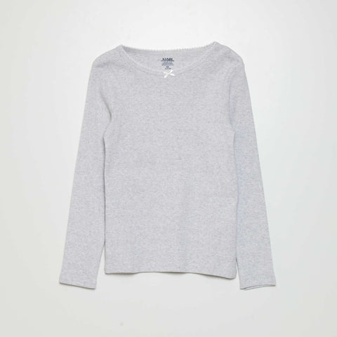 T-shirts en maille pointelle - Lot de 2