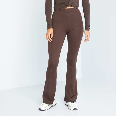 Pantalon flare/bootcut avec fentes