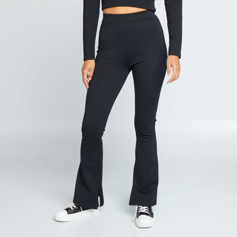 Pantalon flare/bootcut avec fentes