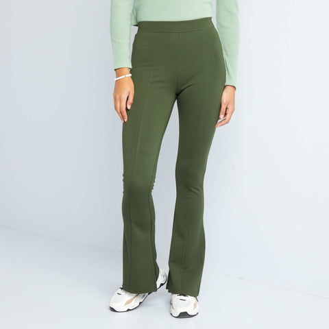 Pantalon flare/bootcut avec fentes