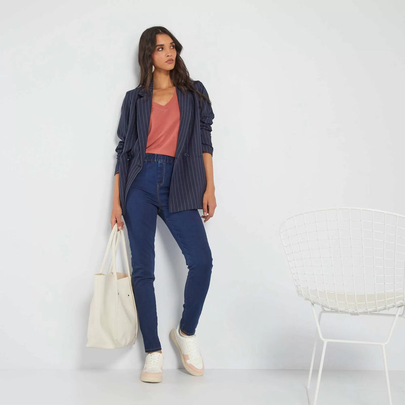 Jegging taille haute stretch – Brut – Kiabi Maroc