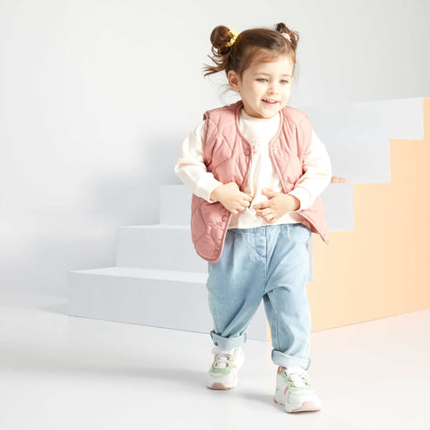 Pantalon en denim paperbag