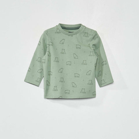 Ensemble tee-shirt imprimé + pantalon french terry