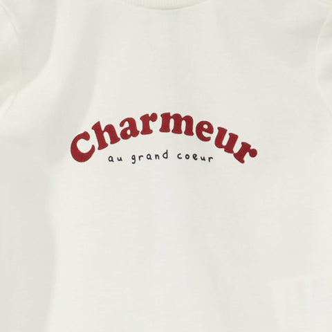 Ensemble tee-shirt imprimé + pantalon french terry
