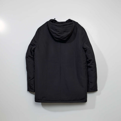 Parka à capuche doublée effet moutonné