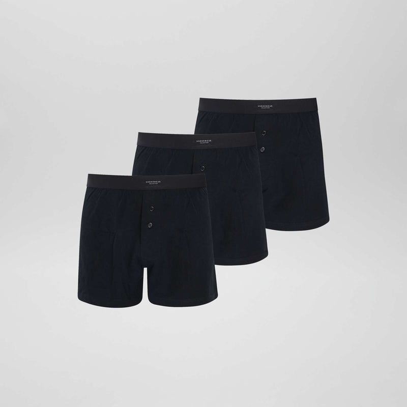 Lot de 3 boxers unis – Noir – Kiabi Maroc