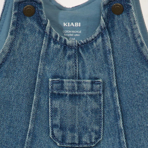 Salopette longue en denim