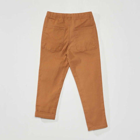 Pantalon jogger en twill