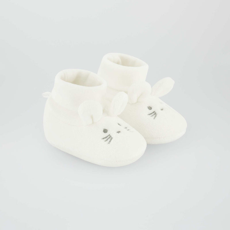 Chaussons 'Lapin' – Blanc – Kiabi Maroc