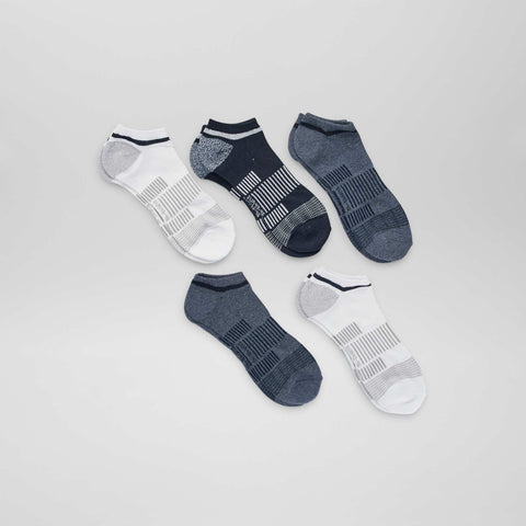 Lot de 5 chaussettes de sport invisibles