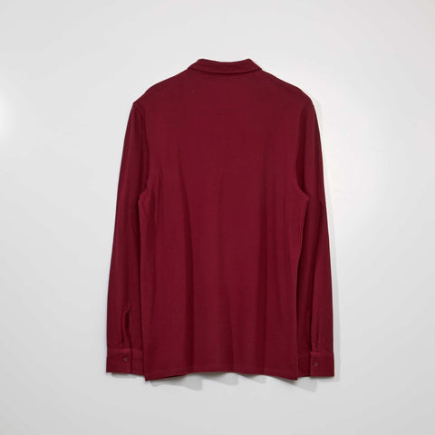 Polo en piqué de coton