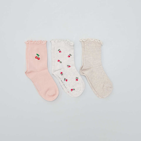 Lot de 3 paires de chaussettes avec imprimé