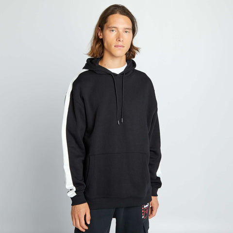 Sweat à capuche bicolore