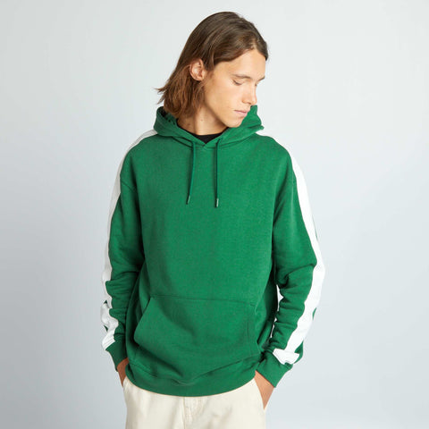 Sweat à capuche bicolore