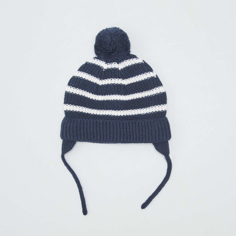 Ensemble bonnet péruvien + tour de cou + moufles - 3 pièces