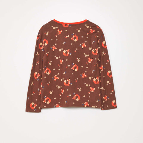 Tee-shirt manches longues imprimé
