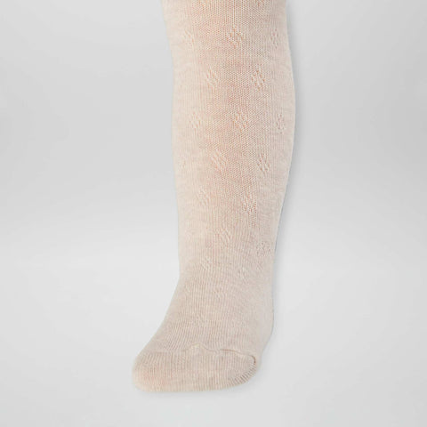 Lot de 2 collants en maille torsadée
