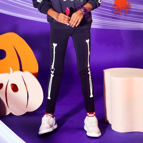 Legging long 'squelette' - Halloween