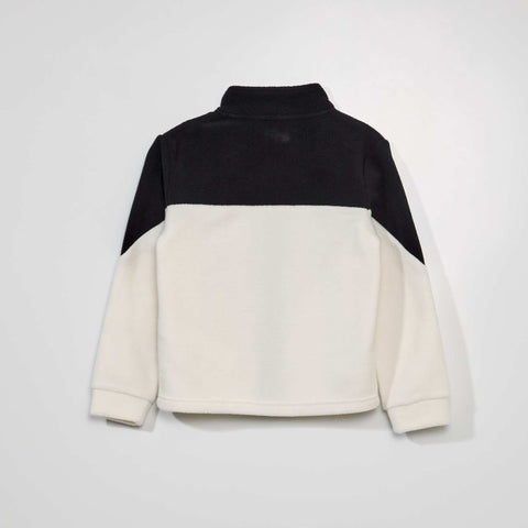 Sweat zippé en maille polaire