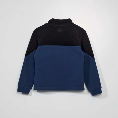 Sweat zippé en maille polaire
