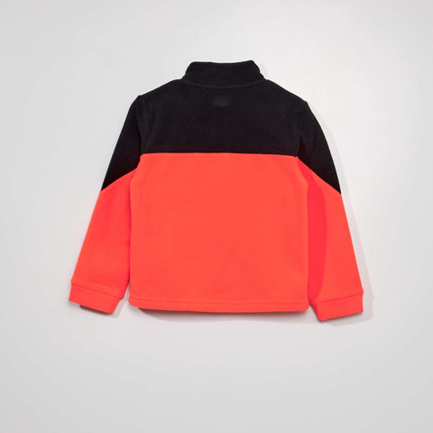 Sweat zippé en maille polaire