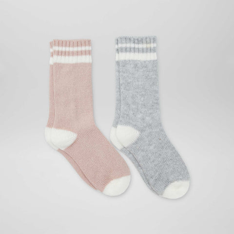 Lot de 2 chaussettes hautes esprit sportif