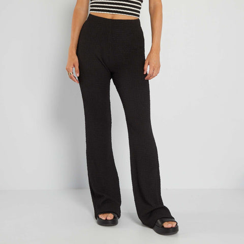 Pantalon fluide coupe flare