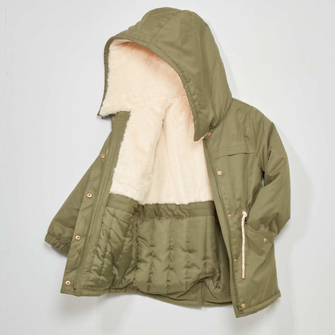 Parka capuche avec fourrure