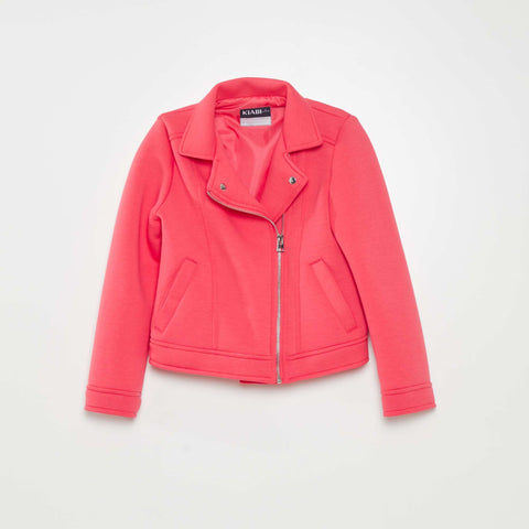 Veste en maille avec ouverture zippée asymétrique