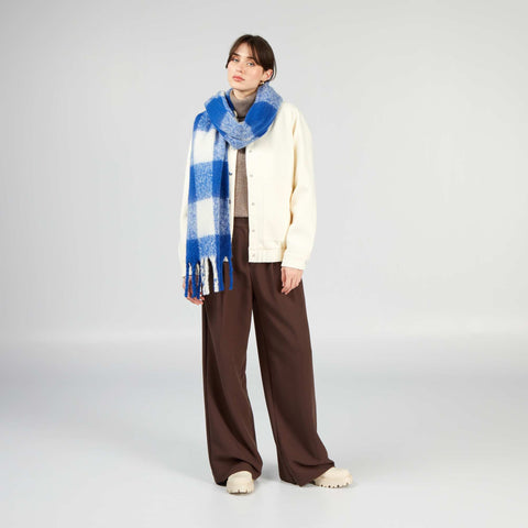 Veste type lainage avec base élastiquée