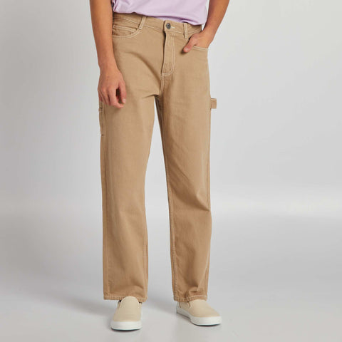 Pantalon à surpiqures contrastées