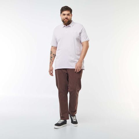 Polo en coton à contrastes