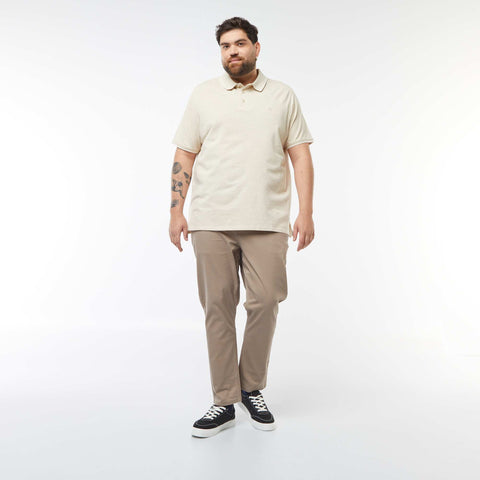 Polo en coton à contrastes