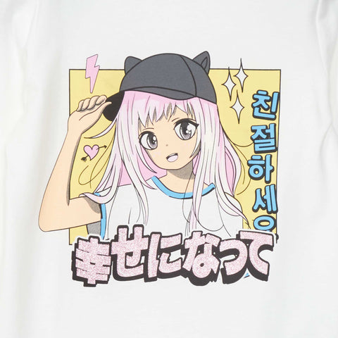 T-shirt en maille jersey 'manga'