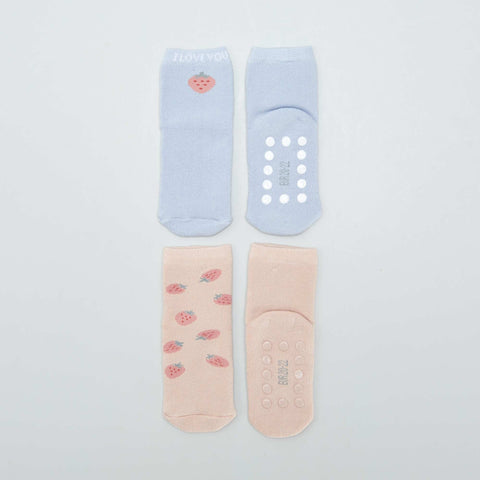 Lot 2 chaussettes antidérapantes