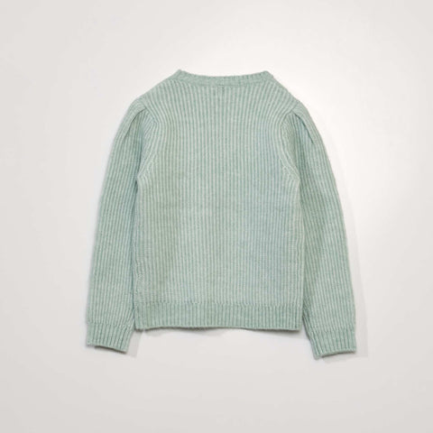 Pull point mousse maille ajourée