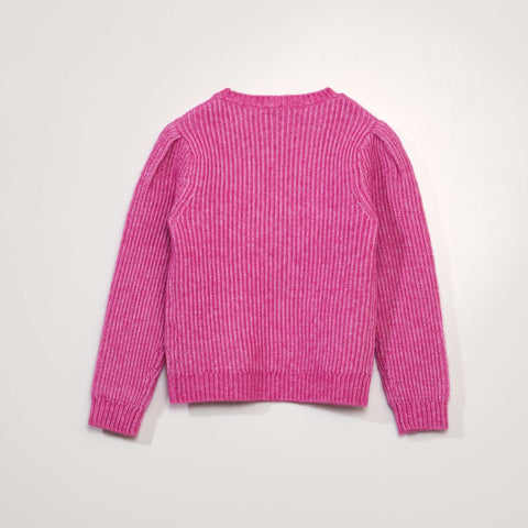 Pull point mousse maille ajourée
