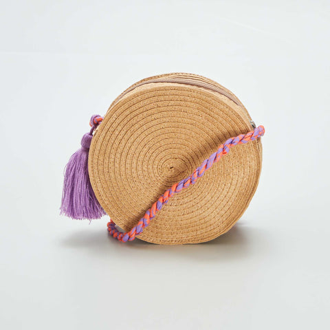 Sac en paille rond