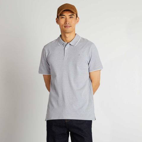 Polo en piqué de coton