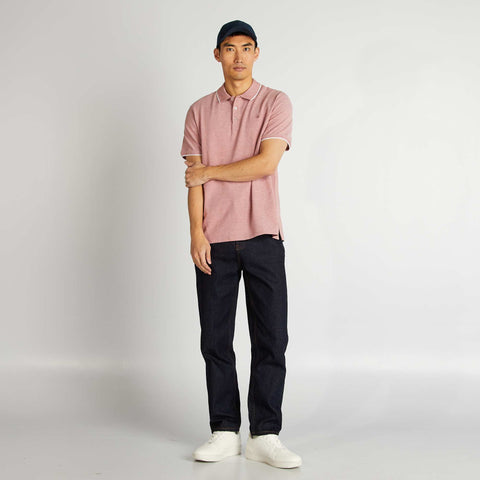 Polo en piqué de coton