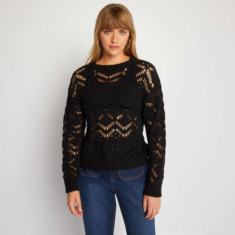 Pull en maille crochet