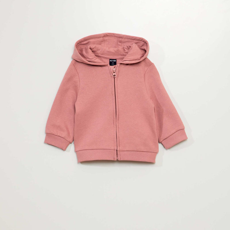 Sweat en molleton à capuche – Rose – Kiabi Maroc
