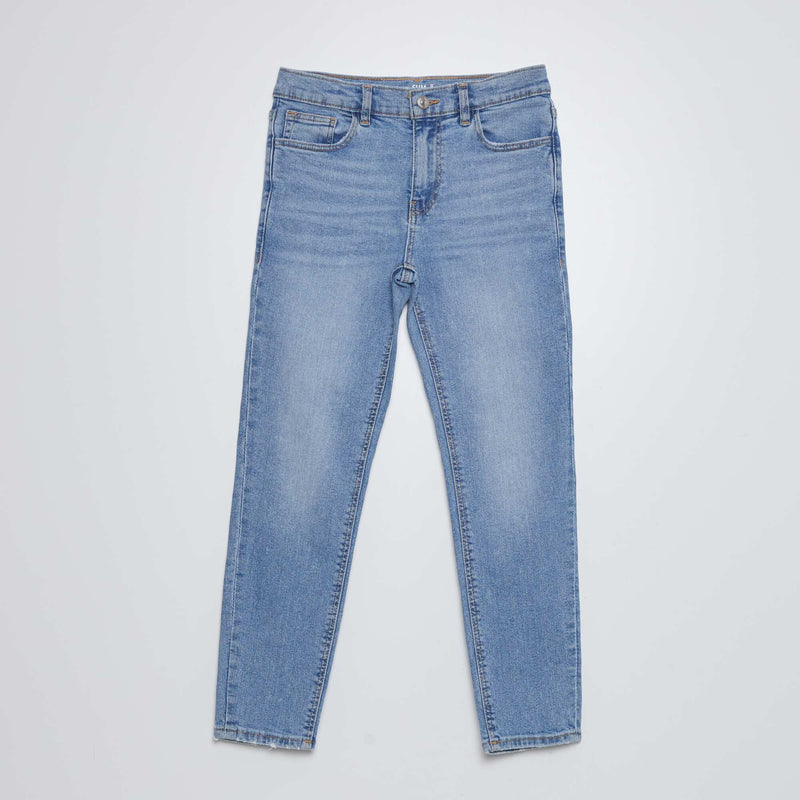 Jean slim taille ajustable – Bleu clair – Kiabi Maroc