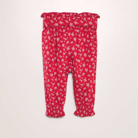 Pantalon sarouel à motif