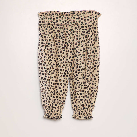 Pantalon sarouel à motif