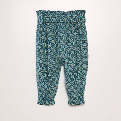 Pantalon sarouel à motif