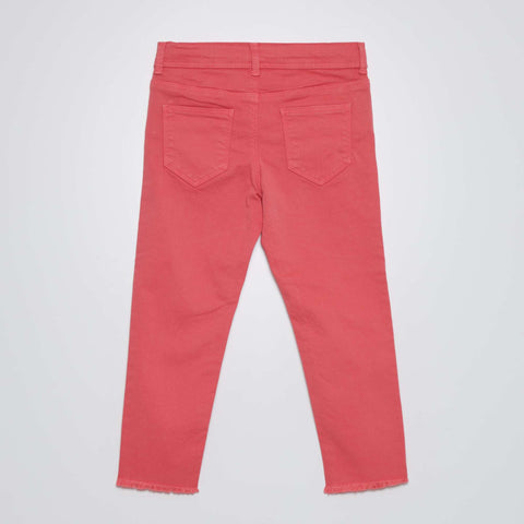 Pantacourt skinny à taille haute