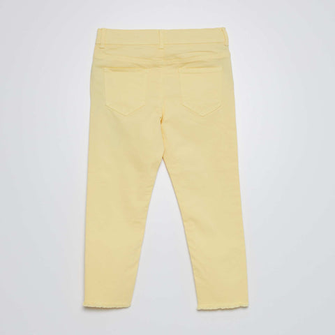 Pantacourt skinny à taille haute