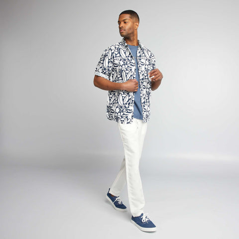 Chemise imprimée à manches courtes