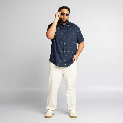 Chemise manches courtes à motif
